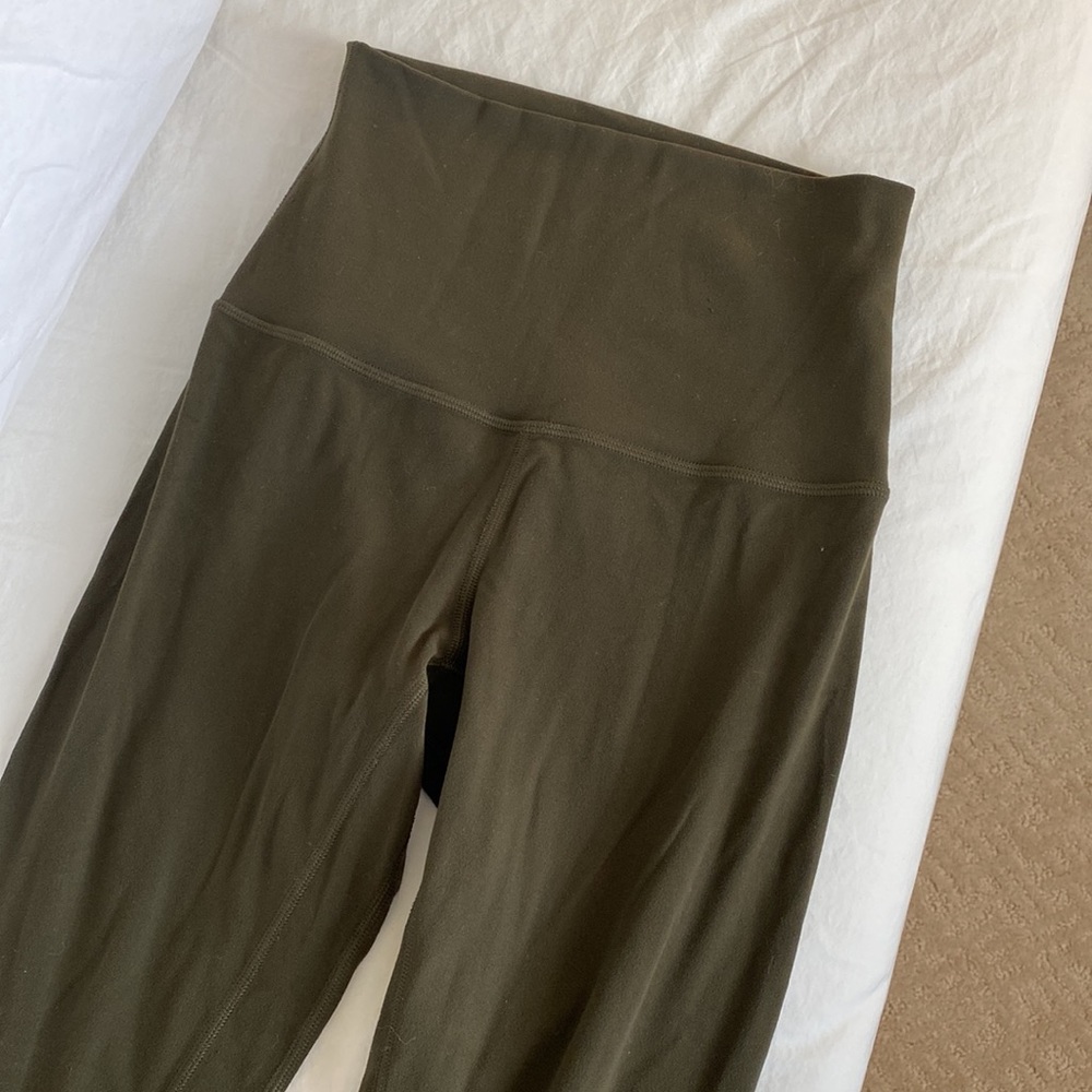 Lululemon align pant, high rise, 25” length, olive green. Like new - Picture 13 of 15